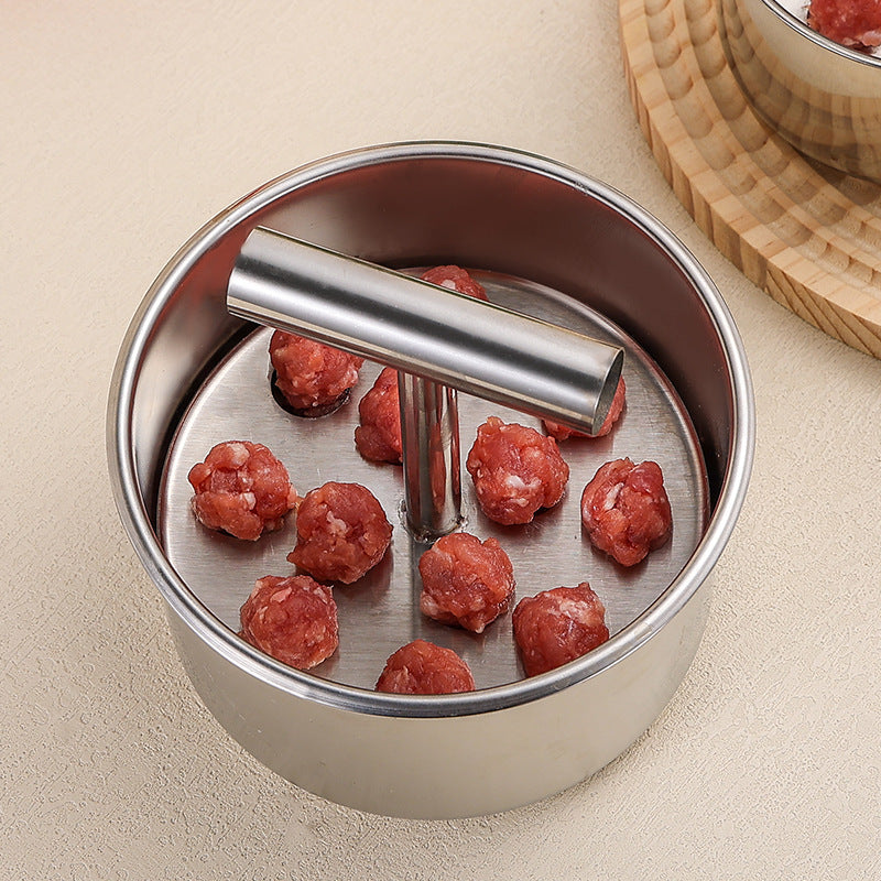 ✈️Last Day 50% OFF | ✨🔥Stainless Steel Meatball Maker – Shape 6 or 12 at Once