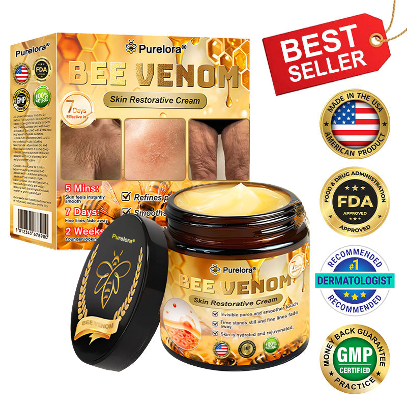 "Made and Shipped from America|✅ Official Store✨Purelora® Bee Venom Skin Restorative Cream 🔥 LAST DAY 80% OFF 💎"