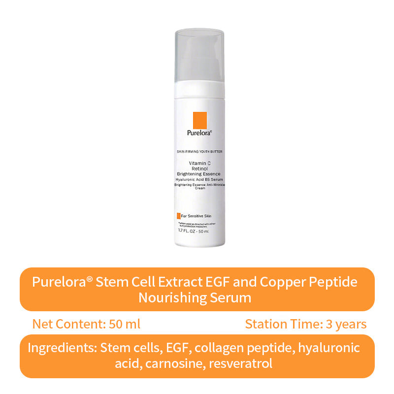 ☘️Purelora® Stem Cell Extract EGF and Copper Peptide Revitalizing Essence Cream (deeply activates the skin's internal regeneration, making the skin firmer and smoother)