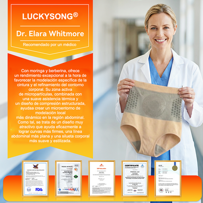 Tienda Oficial de la Marca | LUCKYSONG®2026 Pantalones Cortos 4 en 1 de Moringa y Berberina: Moldeadores y Quema-Grasas con Micropartículas