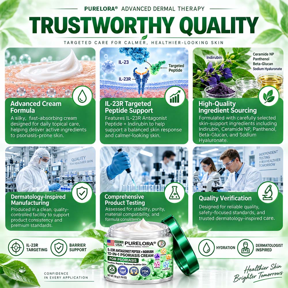 𝐎𝐟𝐟𝐢𝐜𝐢𝐚𝐥 𝐒𝐭𝐨𝐫𝐞 |💧💧 Purelora®𝑰𝑳-𝟐𝟑𝑹 𝑨𝒏𝒕𝒂𝒈𝒐𝒏𝒊𝒔𝒕 𝑷𝒆𝒑𝒕𝒊𝒅𝒆 + 𝑰𝒏𝒅𝒊𝒓𝒖𝒃𝒊𝒏 𝟏𝟎-𝑰𝑵-𝟏 𝑷𝒔𝒐𝒓𝒊𝒂𝒔𝒊𝒔 𝑪𝒓𝒆𝒂𝒎 （𝑯𝒆𝒍𝒑𝒔 𝑹𝒆𝒅𝒖𝒄𝒆 𝑽𝒊𝒔𝒊𝒃𝒍𝒆 𝑹𝒆𝒅𝒏𝒆𝒔𝒔 & 𝑺𝒄𝒂𝒍𝒊𝒏𝒈, 𝑺𝒐𝒐𝒕𝒉𝒆 𝑫𝒓𝒚𝒏𝒆𝒔𝒔 & 𝑰𝒕𝒄𝒉𝒊𝒏𝒈, 𝑺𝒖𝒑𝒑𝒐𝒓𝒕 𝑩𝒂𝒍𝒂𝒏𝒄𝒆𝒅 𝑺𝒌𝒊𝒏-𝑪𝒆𝒍𝒍 𝑹𝒆𝒏𝒆𝒘𝒂𝒍 & 𝑯𝒆𝒍𝒑 𝑹𝒆𝒊𝒏𝒇𝒐𝒓𝒄𝒆 𝒕𝒉𝒆 𝑺𝒌𝒊𝒏 𝑩𝒂𝒓𝒓𝒊𝒆𝒓）
