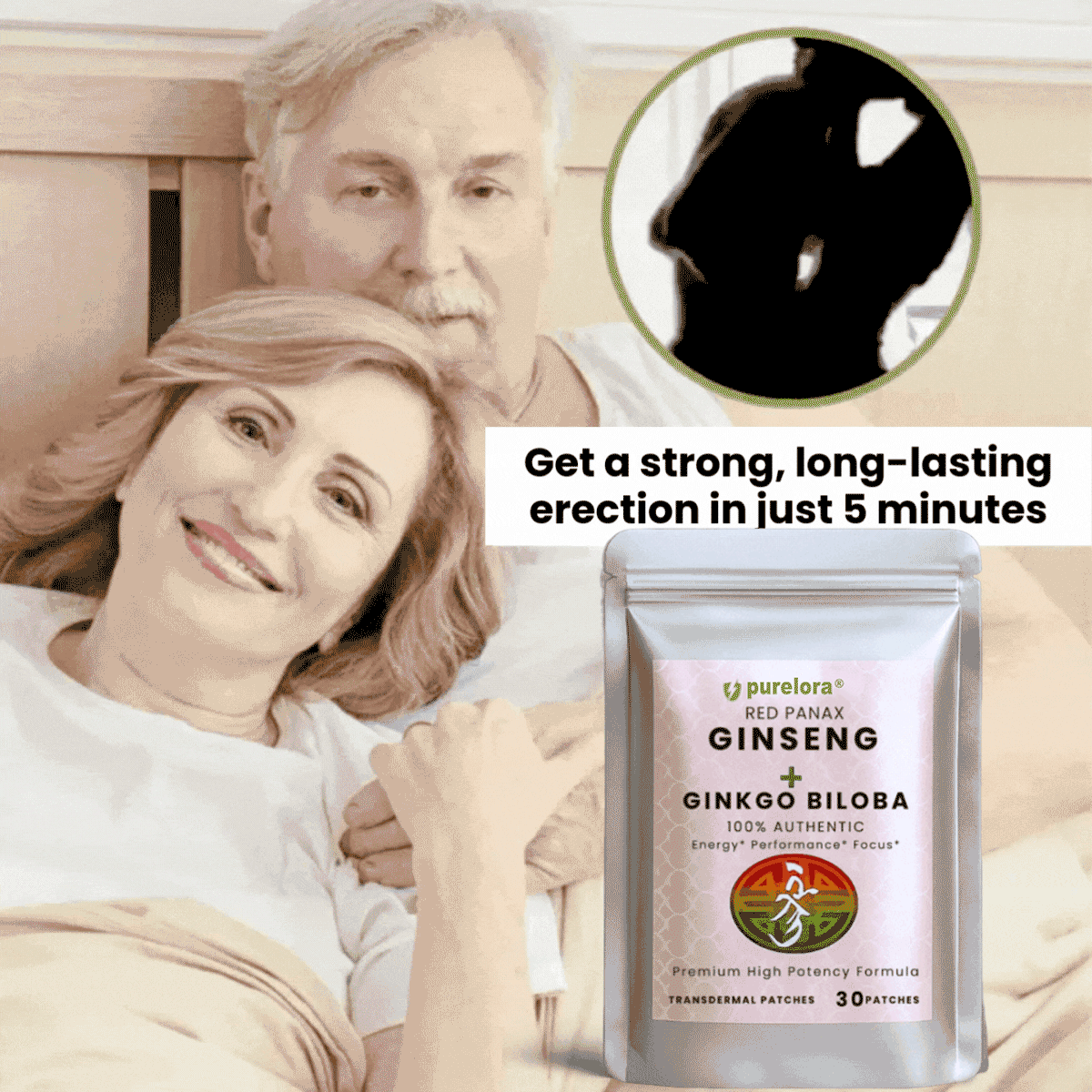 PureloraTM Red Panax Ginseng+Ginkgo Biloba