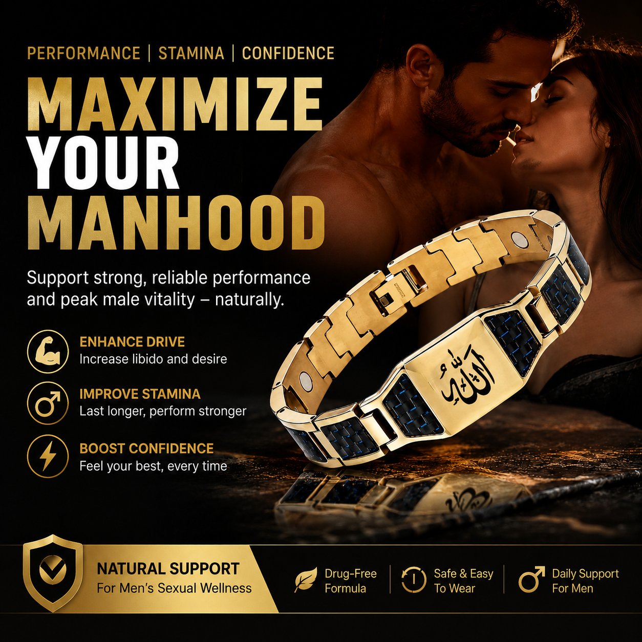 CZTICLE®🔥Men’s Strength & Vitality Bracelet💯🎂Upgrade Your Energy, Style, and Confidence-ABB8