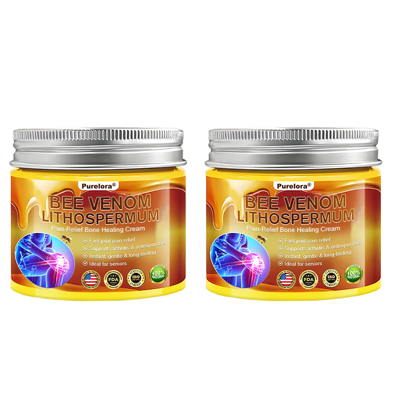 🔥New Arrival🐝Purelora® Bee Venom & Lithospermum Comfort Cream When Walking, Standing or Sleeping Hurts — Daily Pain Relief & Bone Comfort for Older Adults