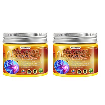 🔥New Arrival🐝Purelora® Bee Venom & Lithospermum Comfort Cream When Walking, Standing or Sleeping Hurts — Daily Pain Relief & Bone Comfort for Older Adults