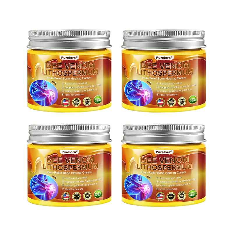 🔥New Arrival🐝Purelora® Bee Venom & Lithospermum Comfort Cream When Walking, Standing or Sleeping Hurts — Daily Pain Relief & Bone Comfort for Older Adults