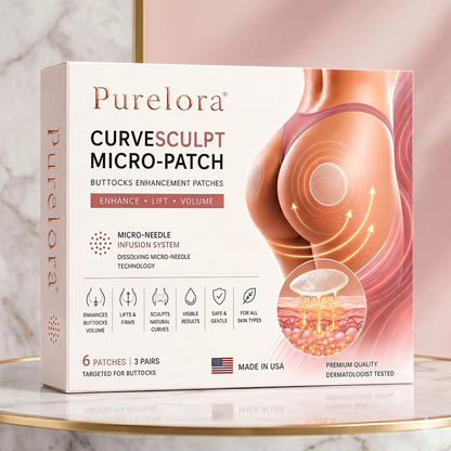 💕Purelora® CurveSculpt Micro-Patch ✦ Modela, reafirma y alisa las curvas de la parte inferior del cuerpo ✦ Sistema de infusión con microagujas