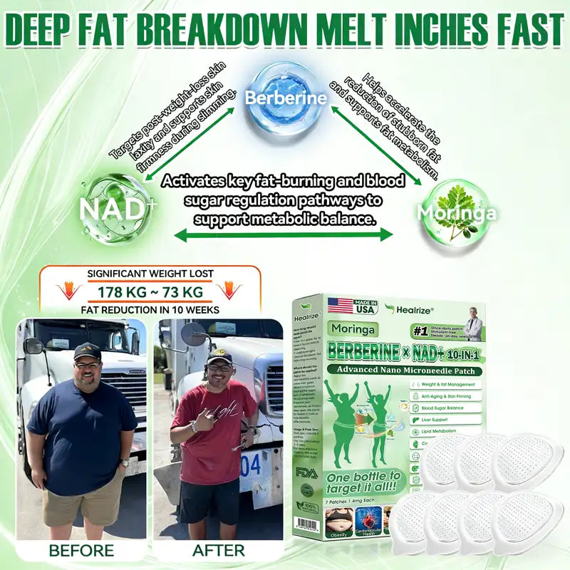 𝗨.𝗦. 𝗙𝗗𝗔 𝗢𝗳𝗳𝗶𝗰𝗶𝗮𝗹 𝗦𝘁𝗼𝗿𝗲 | 🧑‍⚕️🩺 𝐇𝐞𝐚𝐥𝐫𝐢𝐳𝐞® Moringa · Berberine × NAD+ 𝟏𝟎-𝐢𝐧-𝟏 𝐀𝐝𝐯𝐚𝐧𝐜𝐞𝐝 𝐍𝐚𝐧𝐨 𝐌𝐢𝐜𝐫𝐨𝐧𝐞𝐞𝐝𝐥𝐞 𝐏𝐚𝐭𝐜𝐡 — 𝐎𝐧𝐜𝐞 𝐃𝐚𝐢𝐥𝐲, 𝐕𝐢𝐬𝐢𝐛𝐥𝐞 𝐑𝐞𝐬𝐮𝐥𝐭𝐬 𝐢𝐧 𝟕 𝐃𝐚𝐲𝐬