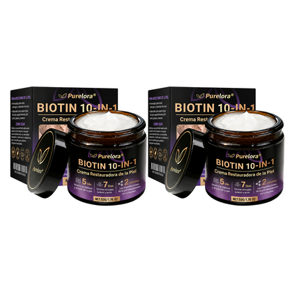 Fabricada y enviada desde EE. UU. 🍁 Crema reparadora de la piel Purelora® con biotina (fórmula 10 en 1) — Último día de oferta: 75 % de descuento.