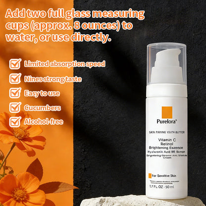 Purelora® Stem Cell Extract EGF and Copper Peptide Revitalizing Essence Cream (deeply activates the skin's internal regeneration, making the skin firmer and smoother)