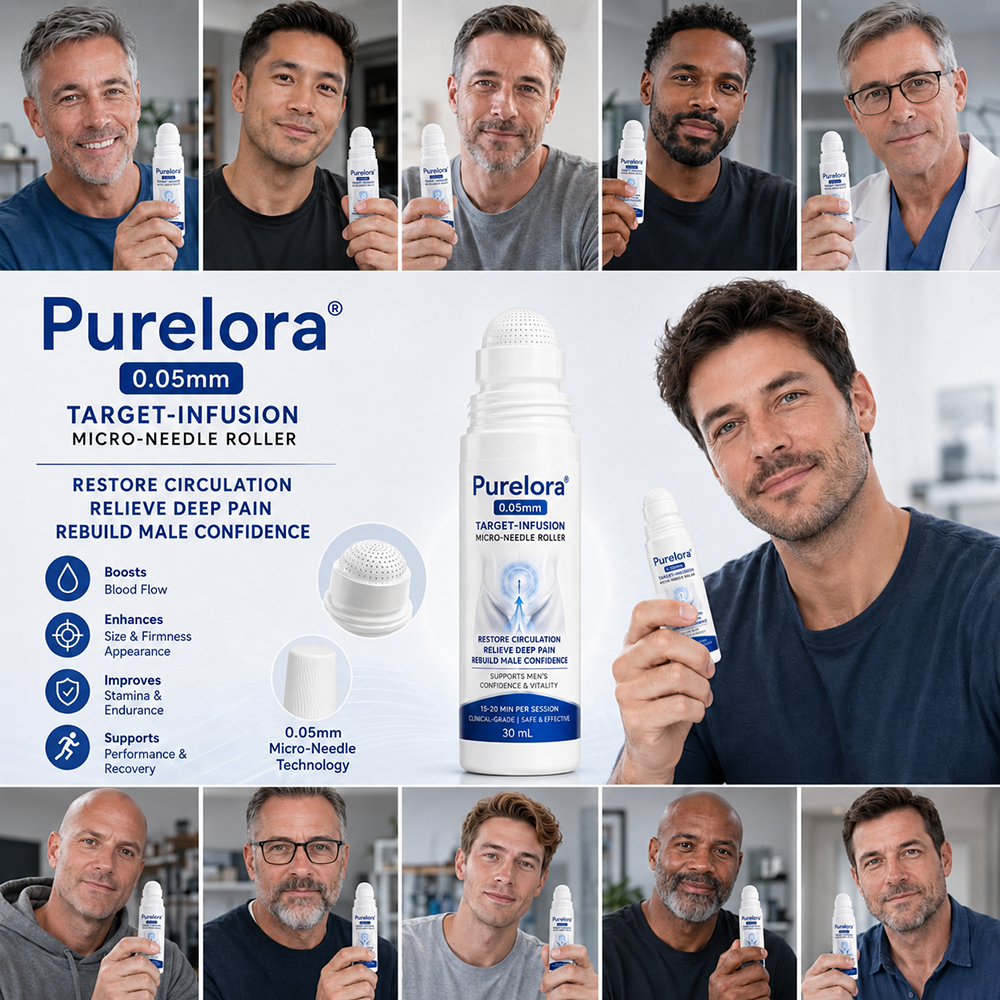 Purelora® 0.05mm Target-Infusion Micro-Needle Roller — Restores Tissue Health, Enhances Rigidity & Stamina, Relieves Muscle & Joint Discomfort