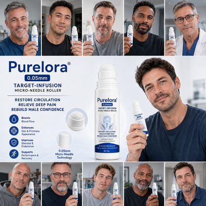 Purelora® 0.05mm Target-Infusion Micro-Needle Roller — Restores Tissue Health, Enhances Rigidity & Stamina, Relieves Muscle & Joint Discomfort