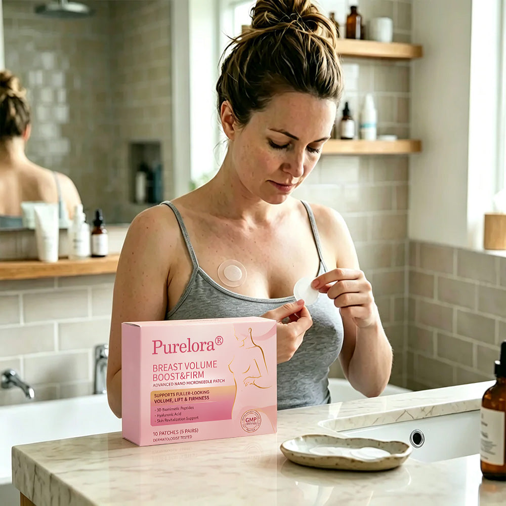 🏆Purelora® ✨BREAST VOLUME BOOST & FIRM Advanced Nano Microneedle Patch🎀