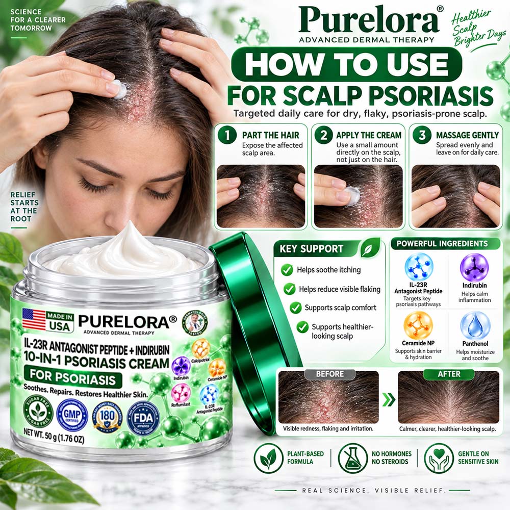 𝐎𝐟𝐟𝐢𝐜𝐢𝐚𝐥 𝐒𝐭𝐨𝐫𝐞 |💧💧 Purelora®𝑰𝑳-𝟐𝟑𝑹 𝑨𝒏𝒕𝒂𝒈𝒐𝒏𝒊𝒔𝒕 𝑷𝒆𝒑𝒕𝒊𝒅𝒆 + 𝑰𝒏𝒅𝒊𝒓𝒖𝒃𝒊𝒏 𝟏𝟎-𝑰𝑵-𝟏 𝑷𝒔𝒐𝒓𝒊𝒂𝒔𝒊𝒔 𝑪𝒓𝒆𝒂𝒎 （𝑯𝒆𝒍𝒑𝒔 𝑹𝒆𝒅𝒖𝒄𝒆 𝑽𝒊𝒔𝒊𝒃𝒍𝒆 𝑹𝒆𝒅𝒏𝒆𝒔𝒔 & 𝑺𝒄𝒂𝒍𝒊𝒏𝒈, 𝑺𝒐𝒐𝒕𝒉𝒆 𝑫𝒓𝒚𝒏𝒆𝒔𝒔 & 𝑰𝒕𝒄𝒉𝒊𝒏𝒈, 𝑺𝒖𝒑𝒑𝒐𝒓𝒕 𝑩𝒂𝒍𝒂𝒏𝒄𝒆𝒅 𝑺𝒌𝒊𝒏-𝑪𝒆𝒍𝒍 𝑹𝒆𝒏𝒆𝒘𝒂𝒍 & 𝑯𝒆𝒍𝒑 𝑹𝒆𝒊𝒏𝒇𝒐𝒓𝒄𝒆 𝒕𝒉𝒆 𝑺𝒌𝒊𝒏 𝑩𝒂𝒓𝒓𝒊𝒆𝒓）