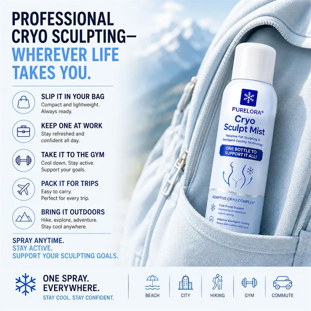 Purelora® 4-in-1 Cryo Sculpt Mist(❄️ Instant Cooling • Firm-Looking Skin • Refreshing Comfort • Everyday Body Care)