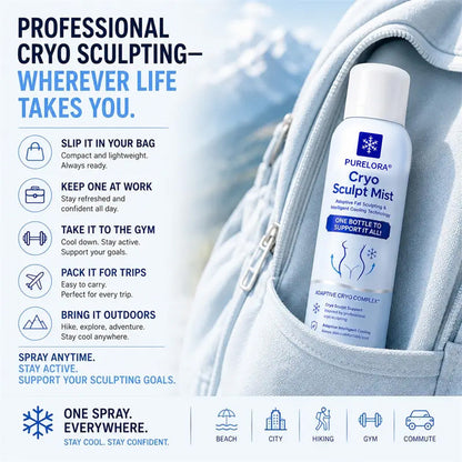 Purelora® 4-in-1 Cryo Sculpt Mist(❄️ Instant Cooling • Firm-Looking Skin • Refreshing Comfort • Everyday Body Care)