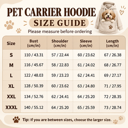 Paiduis®🐾 Cozy Fleece Pet Bonding Pouch Hoodie – Warm & Supportive Small Pet Carrier Clothing