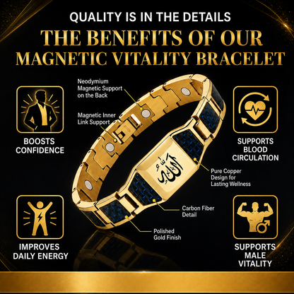 CZTICLE®🔥Men’s Strength & Vitality Bracelet💯🎂Upgrade Your Energy, Style, and Confidence-ABB8