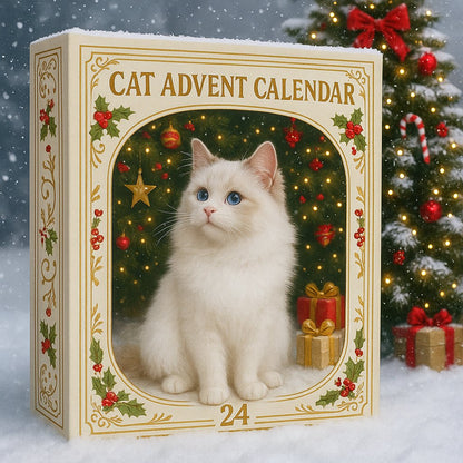 🔥 Last Day 49% Off🔥2026 Cat-Themed Christmas Advent Calendar – Christmas Tree Ornaments