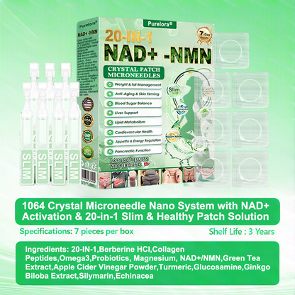 FDA New Product🔥 | Purelora® 1064 Crystal Microneedle Nano System with NAD⁺ Activation & 20-in-1 Slim & Healthy Pacth Solution