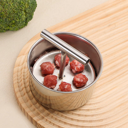 ✈️Last Day 50% OFF  | ✨🔥Stainless Steel Meatball Maker – Shape 6 or 12 at Once