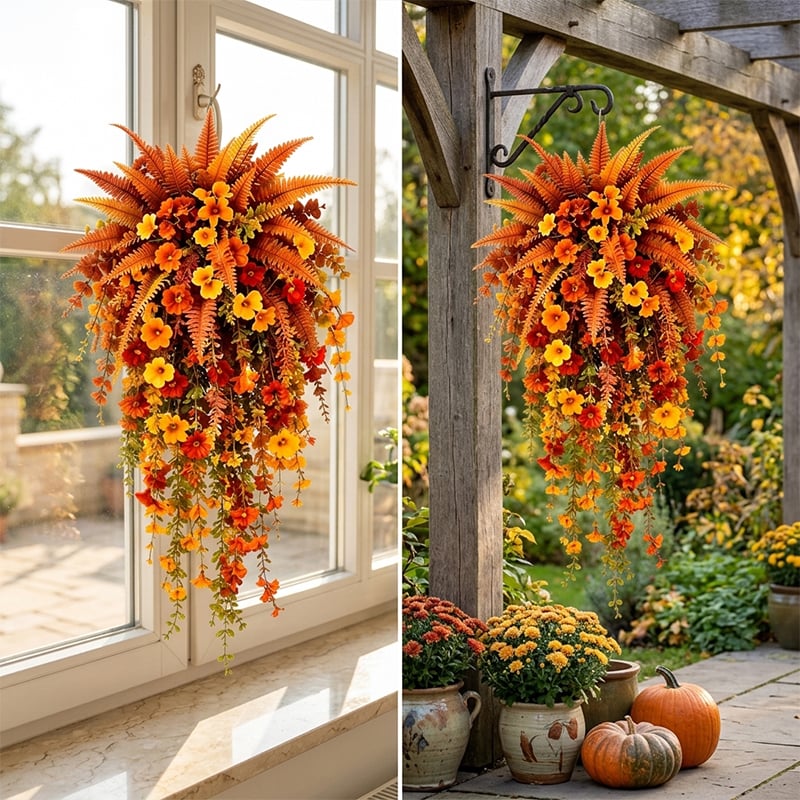 🔥On Sale Only Today 🍂 Artificial Fern for Autumn Outdoor Decor– Autumn Porch
