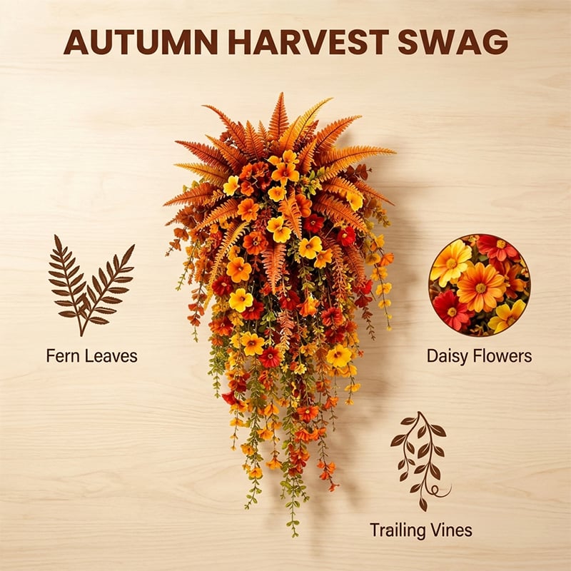 🔥On Sale Only Today 🍂 Artificial Fern for Autumn Outdoor Decor– Autumn Porch